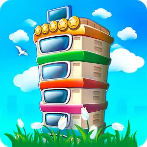دانلود Pocket Tower: build & manage 2.8.10 – بازی برج سازی برای اندروید